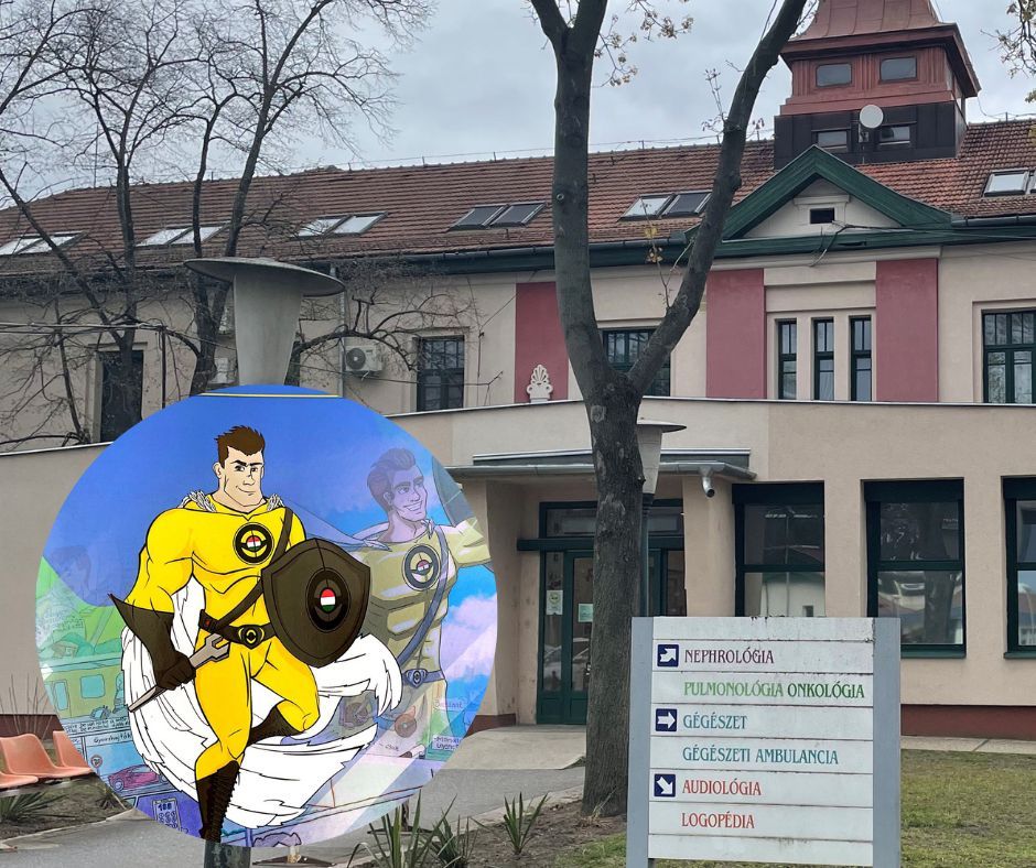 Szuperhősünk a Heim Pál Gyermekkorházban járt