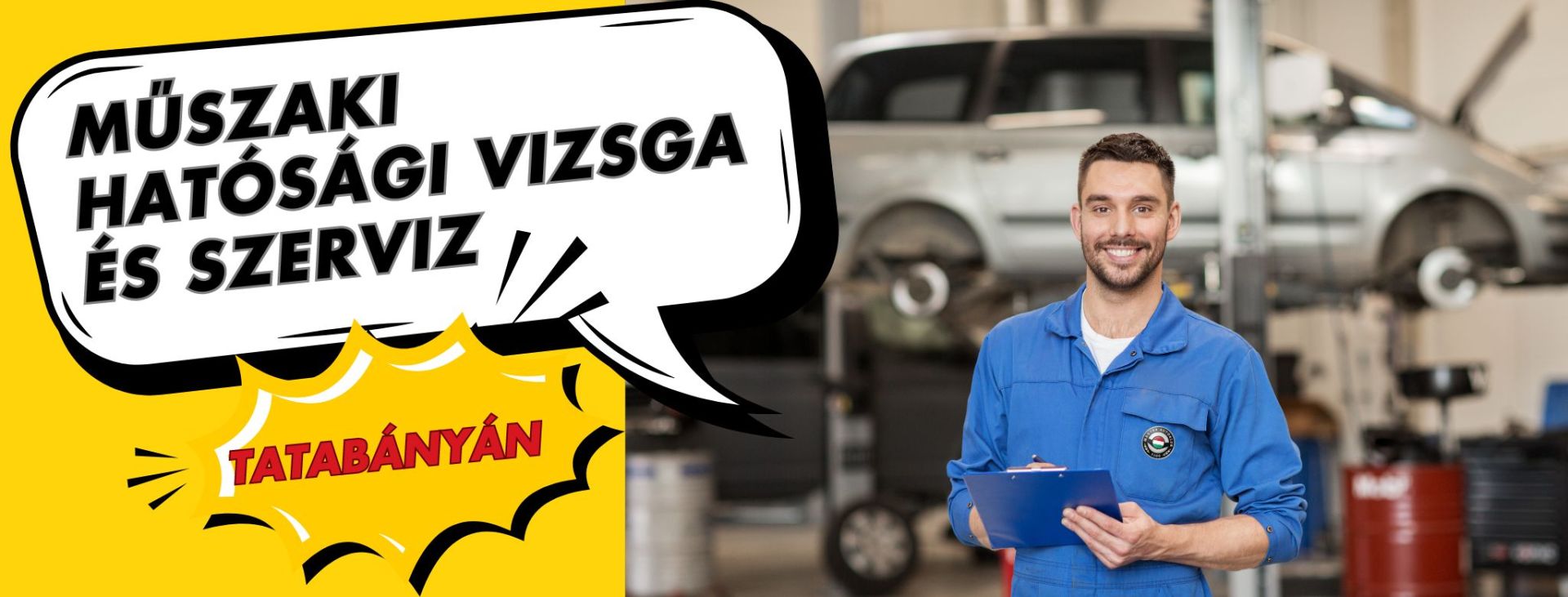 Műszaki vizsga és szerviz Tatabányán