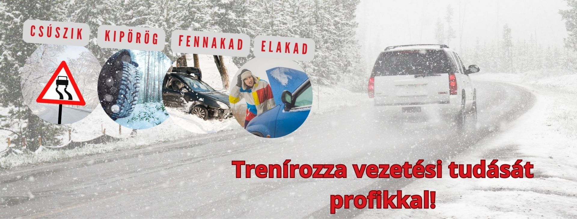 Csúszik, kipörög, fennakad, elakad… Ilyen a téli autóvezetés!